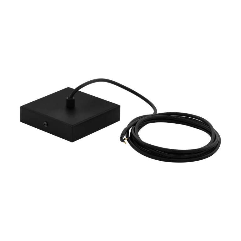 Захранващ кабел за монофазна шина за външен монтаж tp canopy, black, eglo, 98805