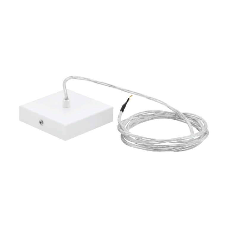 захранващ кабел за монофазна шина за външен монтаж tp canopy, white, eglo, 98806