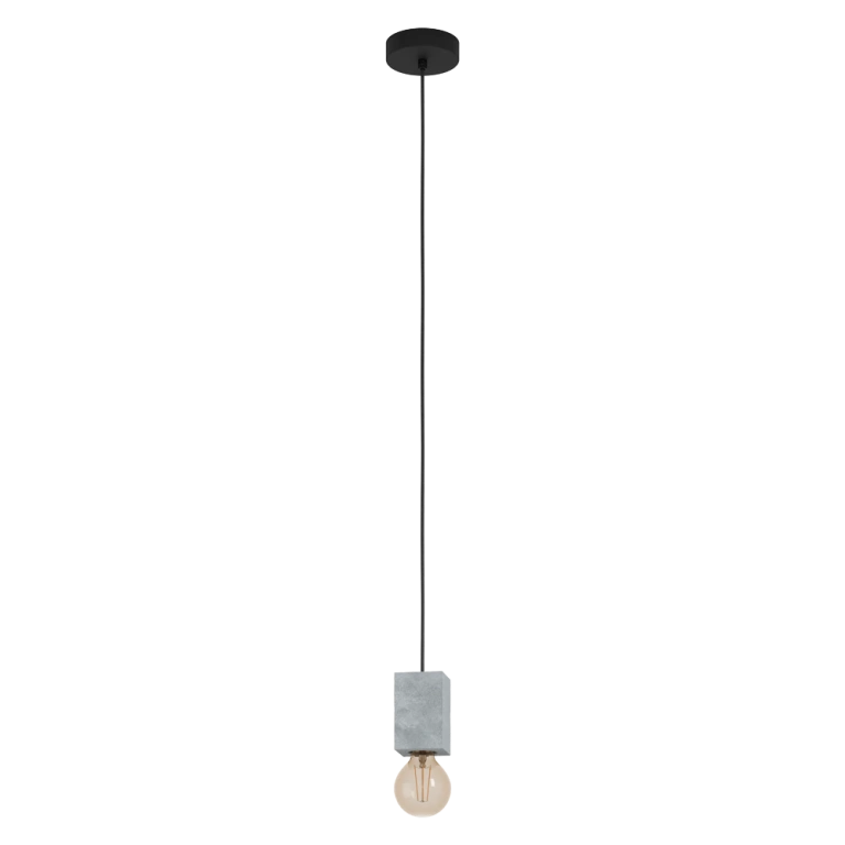 Пендел prestwick 3, black/grey, eglo, 1xE27, 43597