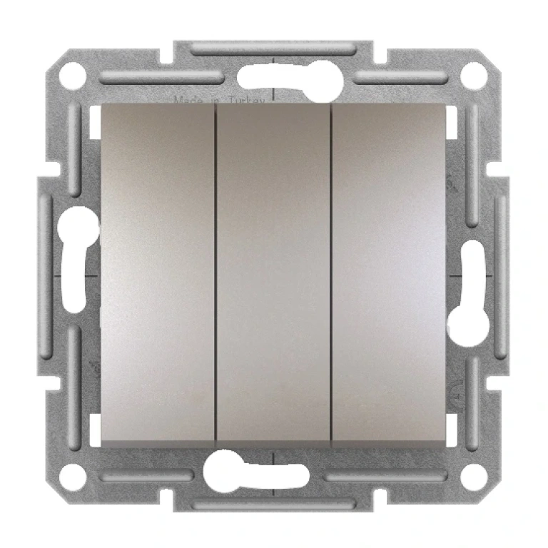 Троен сериен ключ, asfora, бронз, schneider, 10ax-250v ac, eph2100169