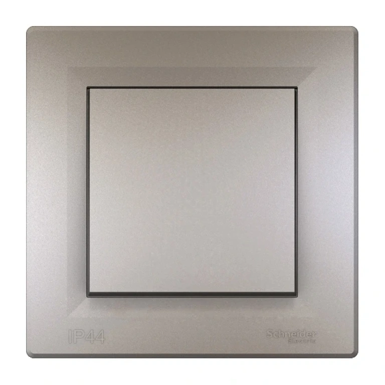 девиаторен ключ с рамка сх.6, asfora, бронз, schneider, 10ax-250v ac, ip44, eph0400469