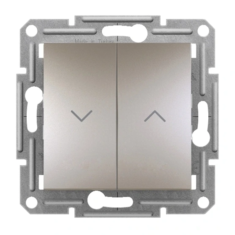 Ключ за управление на щори, asfora, бронз, schneider, 10ax-250v ac, eph1300569