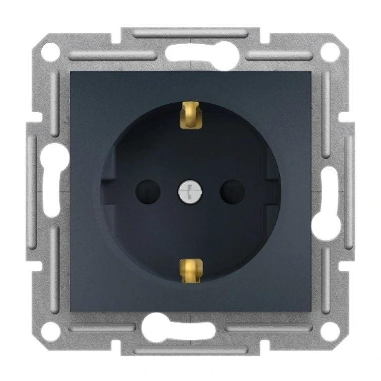 контакт с детска защита, asfora, антрацит, schneider, 16a-250v ac, eph2900271