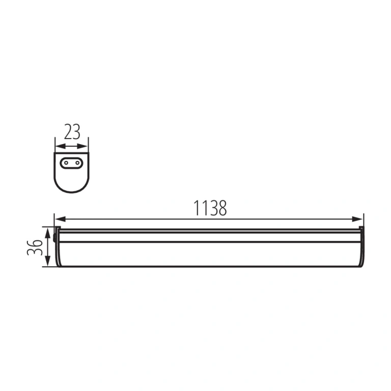 Аплик mera led, white, kanlux, led 20w, 4000k, 2030lm, 29213