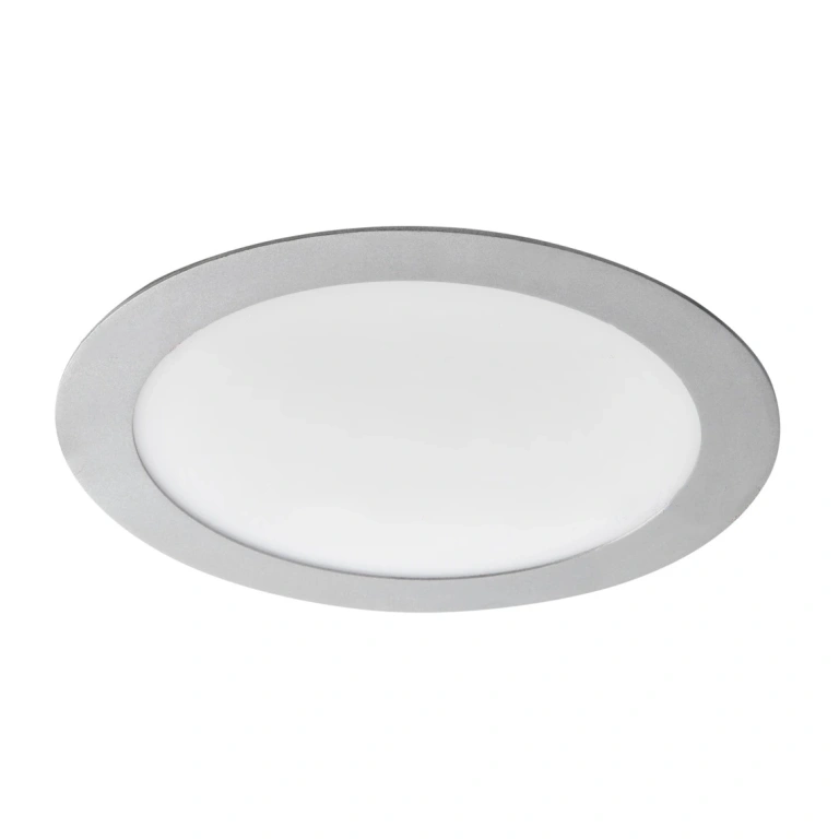 led панел за вграждане rounda v2led, silver, kanlux, led 18w, 3000k, 720lm, 28933