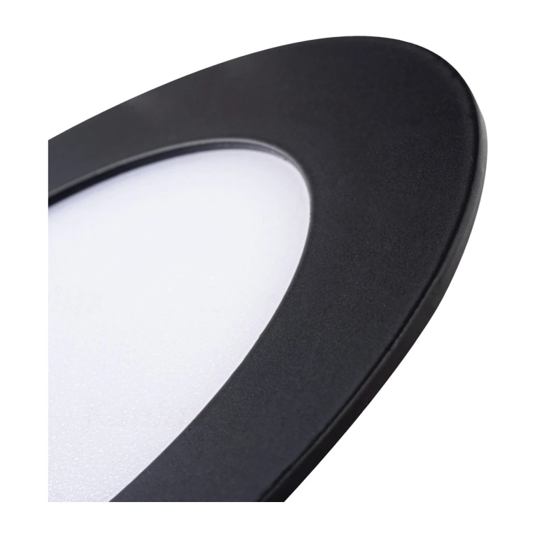 Led панел за вграждане rounda v2led, black, kanlux, led 6w, 3000k, 270lm, 33562