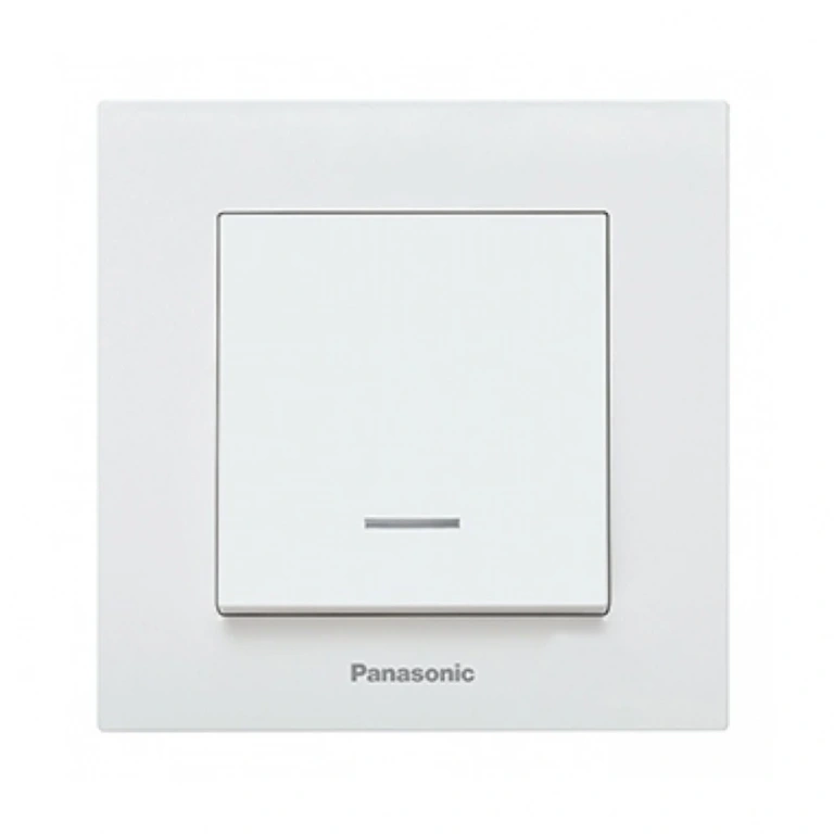 ключ за бойлер с индикаторна лампа, бял, viko, karre Panasonic, wktc00442wh