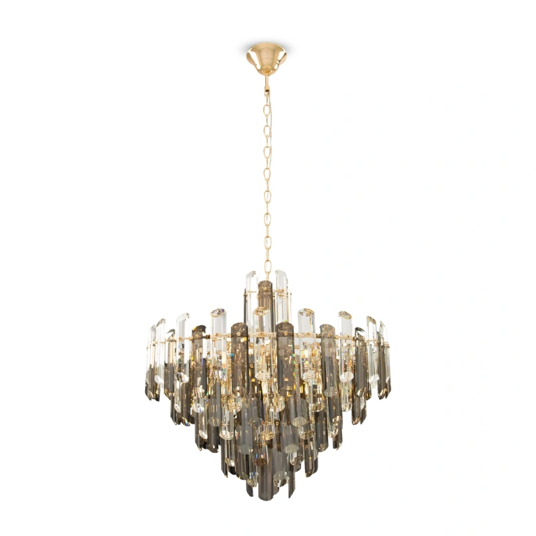 Полилей flare, gold, maytoni, 8xE14, dia200pl-08g