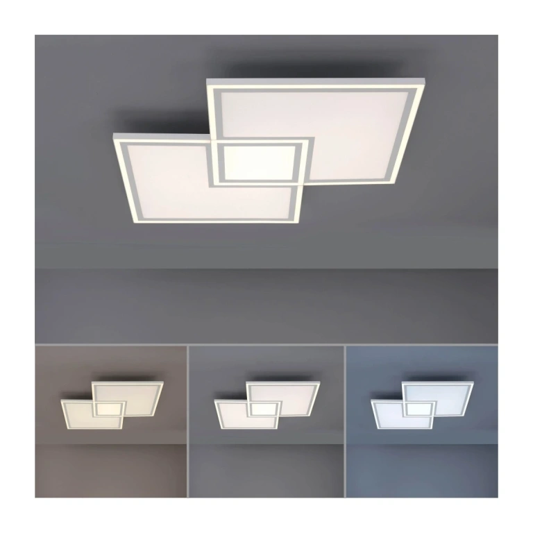 Led панел за външен монтаж edging, white, leuchtendirekt, led 30w+led 21w, 2700k-5000k, 4000lm+2900lm, 14855-16