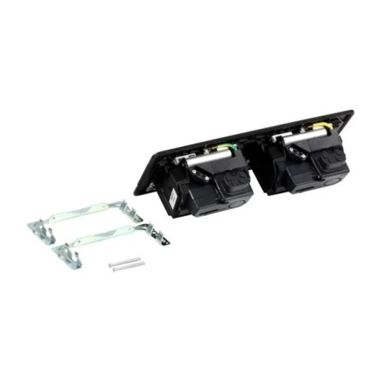 Подова кутия 2x4 модула, черен мат, legrand, 654005