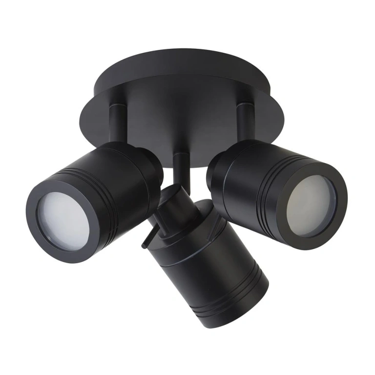 Спот samson, matt black, searchlight, 3xGU10, 3000k, 1050lm, 6603bk
