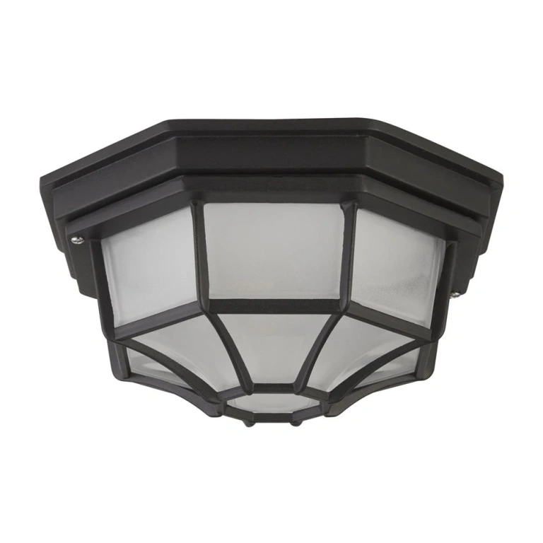 Градински плафон vermont, silk black, searchlight, 1xE27, 2942bk
