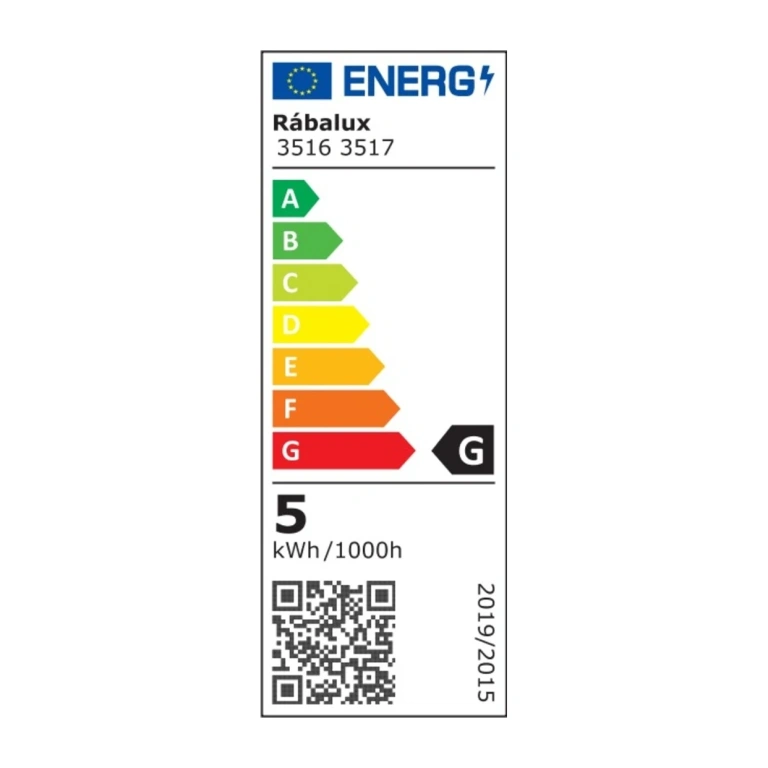 Работна лампа lionel, black, rabalux, led 5w, 5000k, 260lm, 3517
