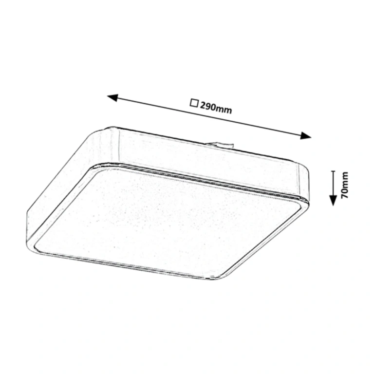 Плафон wolimir, chrome/white, rabalux, led 22w, 3000k-6000k, 1800lm, 2982