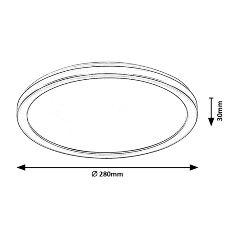 Градински плафон inverness, black/white, rabalux, led 15w, 2700k-6500k, 1300lm, 7774