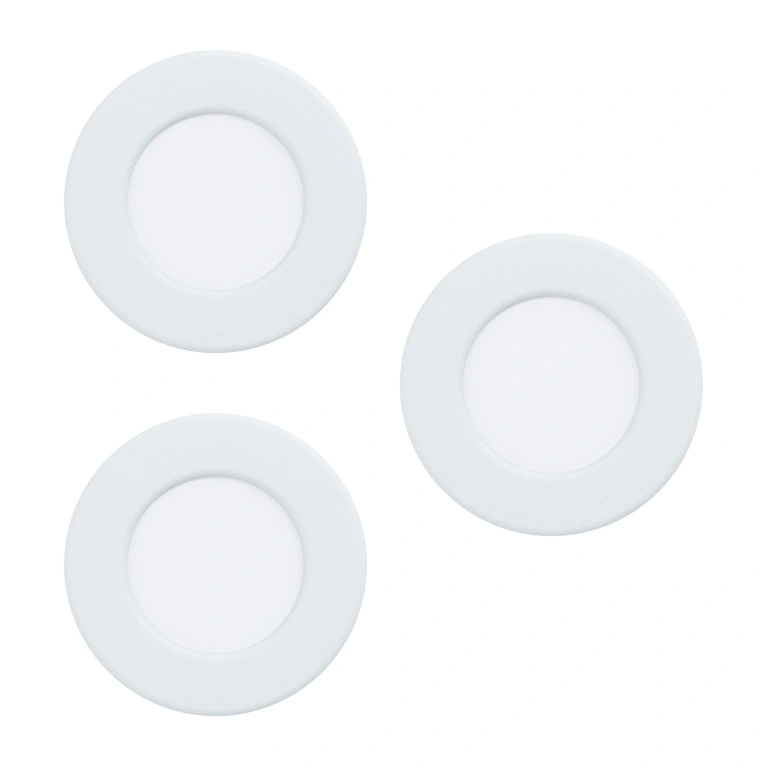 Комплект 3 броя луна за вграждане fueva 5, white, eglo, led 2.7w, 3000k, 300lm, 99135