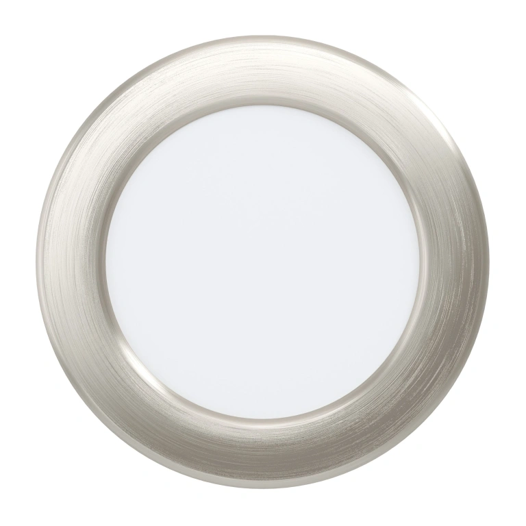 led панел за вграждане fueva 5, satin nickel/white, eglo, led 5.5w, 4000k, 700lm, 99153