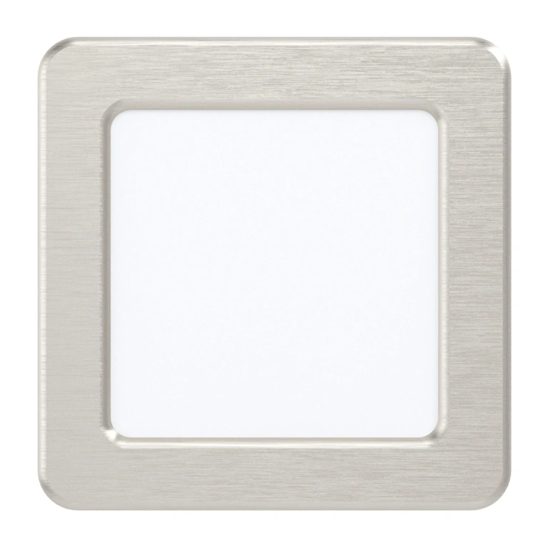 Луна за вграждане fueva 5, satin nickel/white, eglo, led 5.5w, 3000k, 650lm, 99167