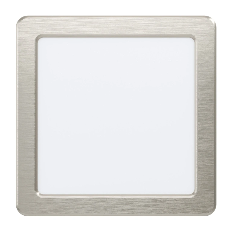 led панел за вграждане fueva 5, satin nickel/white, eglo, led 10.5w, 4000k, 1350lm, 99184