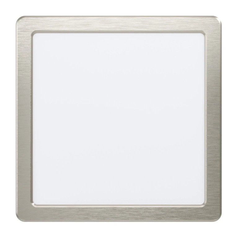 led панел за вграждане fueva 5, satin nickel/white, eglo, led 16.5w, 4000k, 2000lm, 99185