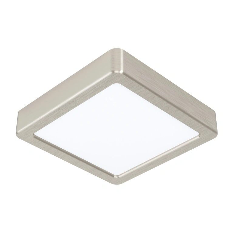 Led панел за външен монтаж fueva 5, satin nickel/white, eglo, led 10.5w, 3000k, 1200lm, 99239