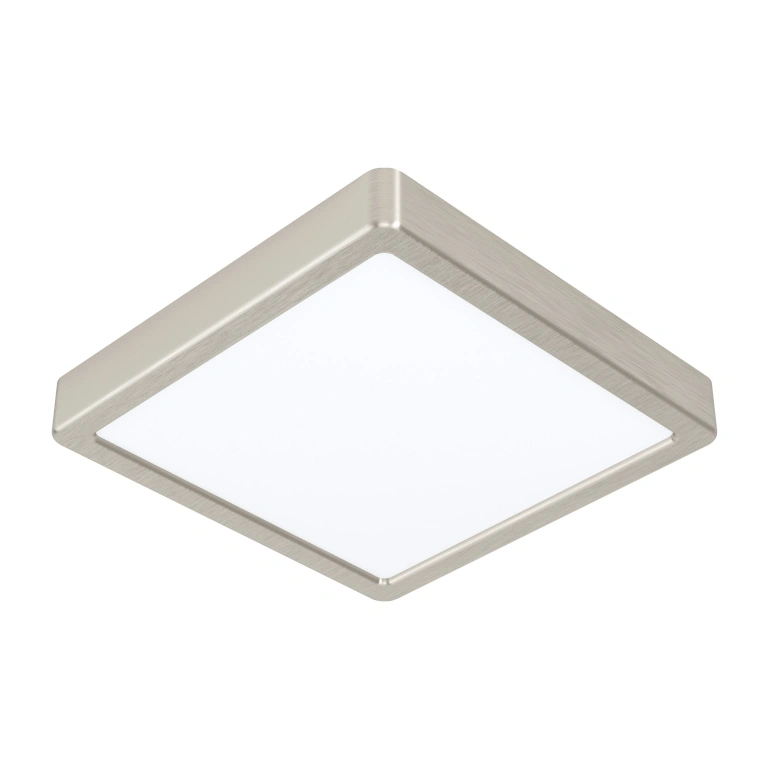 led панел за външен монтаж fueva 5, satin nickel/white, eglo, led 16.5w, 3000k, 1800lm, 99241