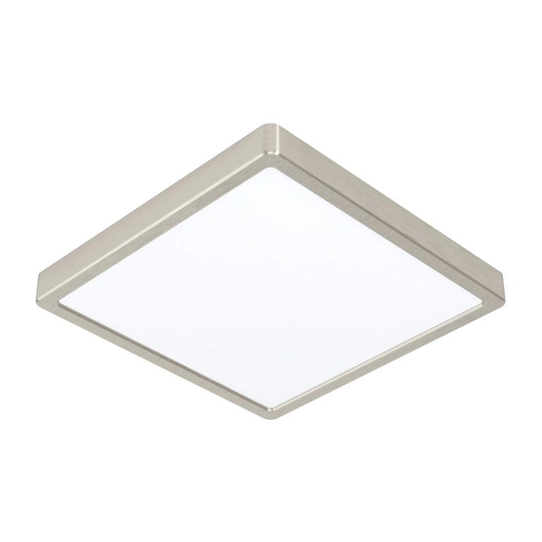 led панел за външен монтаж fueva 5, satin nickel/white, eglo, led 20w, 3000k, 2300lm, 99242