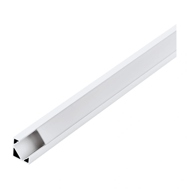 Ъглов алуминиев профил за led лента външен монтаж, white, eglo, 2m, 98959