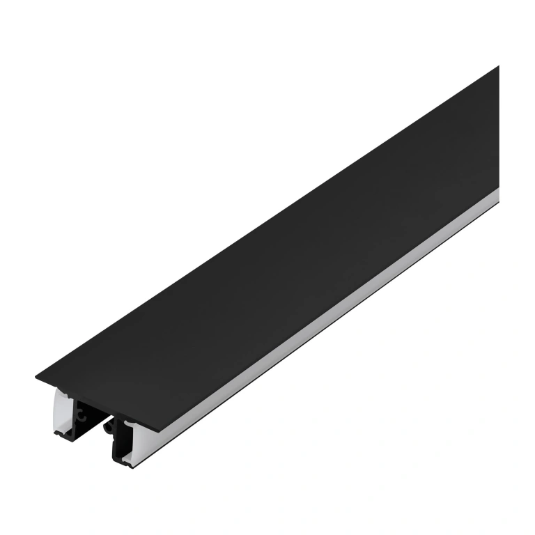 Алуминиев профил за led лента, двоен, за стена външен монтаж, black/satined, eglo, 1m, 98974