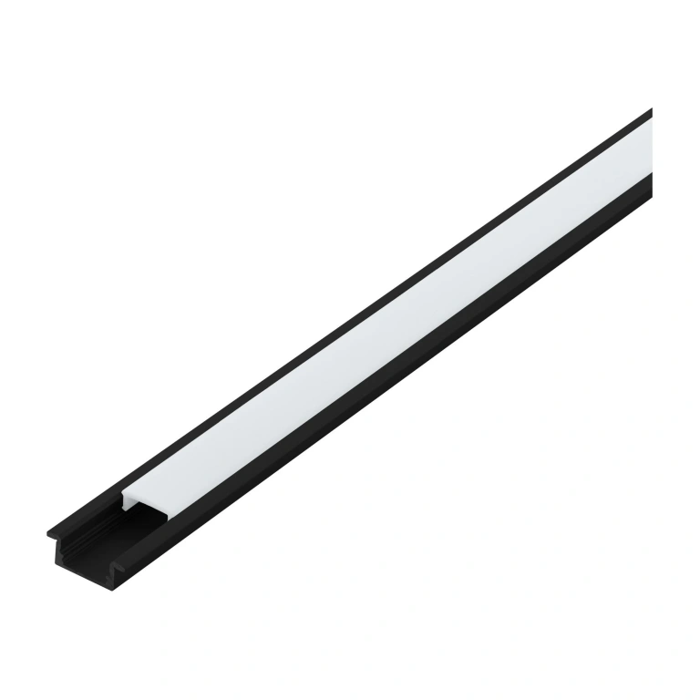 алуминиев профил за led лента, вграден монтаж, black/white, eglo, 2m, 98985