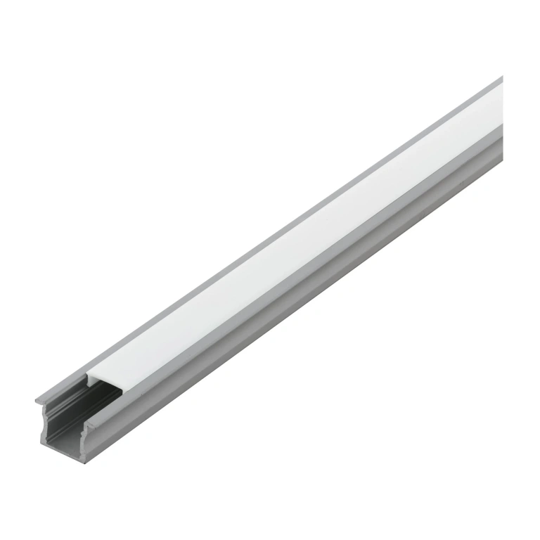 Алуминиев профил за led лента, вграден монтаж, aluminium/white, eglo, 1m, 98987