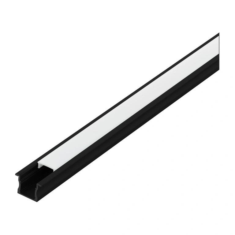 алуминиев профил за led лента, вграден монтаж, black/white, eglo, 1m, 98994
