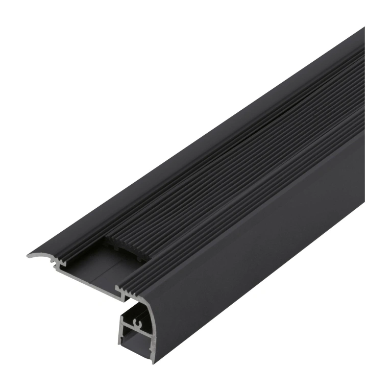 Алуминиев профил за led лента, за стъпала, външен монтаж, black/white, eglo, 2m, 98998