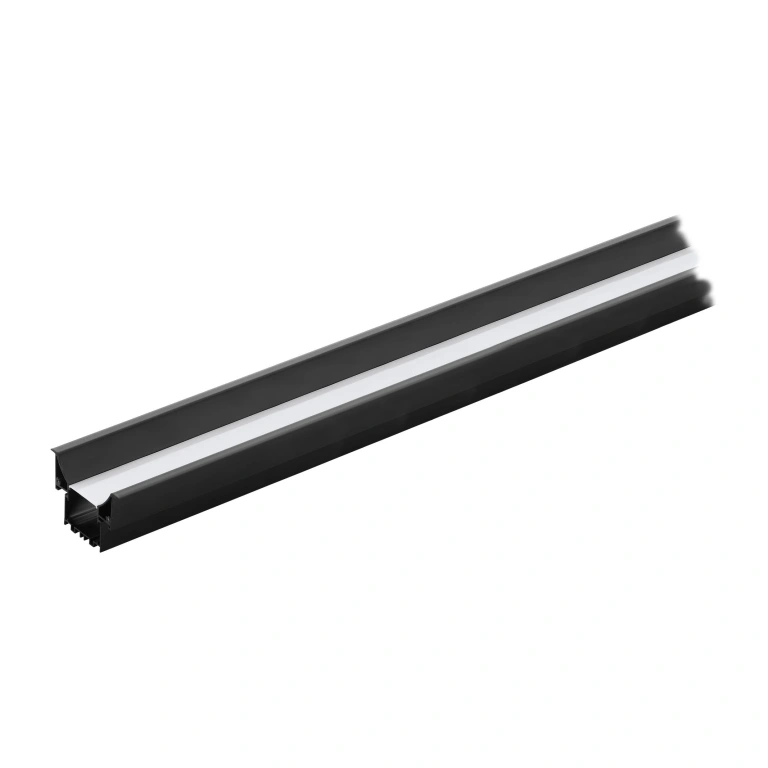 алуминиев профил за led лента, вграден монтаж, black/white, eglo, 1m, 99004