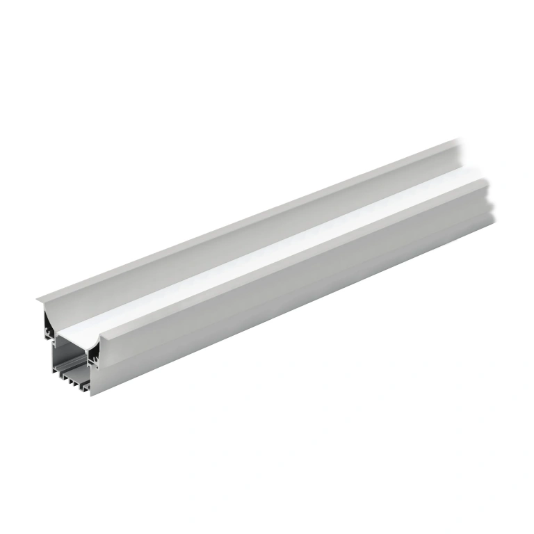 Алуминиев профил за led лента, вграден монтаж, aluminium/white, eglo, 1m, 98999