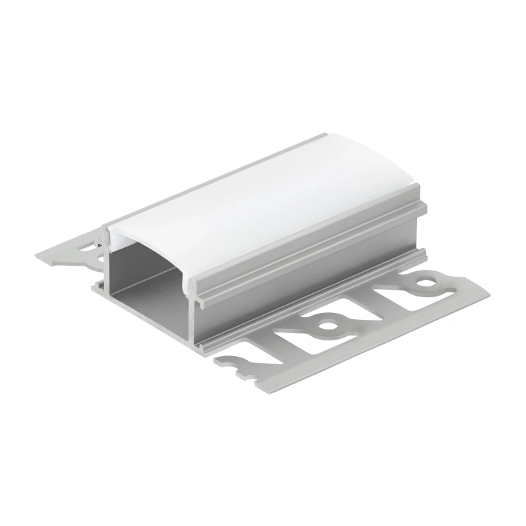 Алуминиев T-профил за led лента, за вграждане в гипс картон, aluminium/white, eglo, 2m, 99496