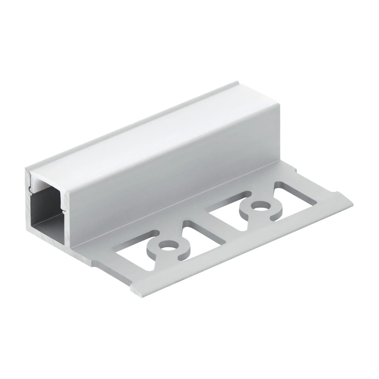 Алуминиев L-профил за led лента, за вграждане в гипс картон, aluminium/white, eglo, 1m, 99499