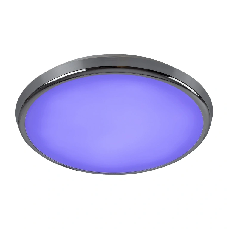 Плафон balthasar, chrome/white, rabalux, led 18w, 3000k-6500k, 1600lm, 3464