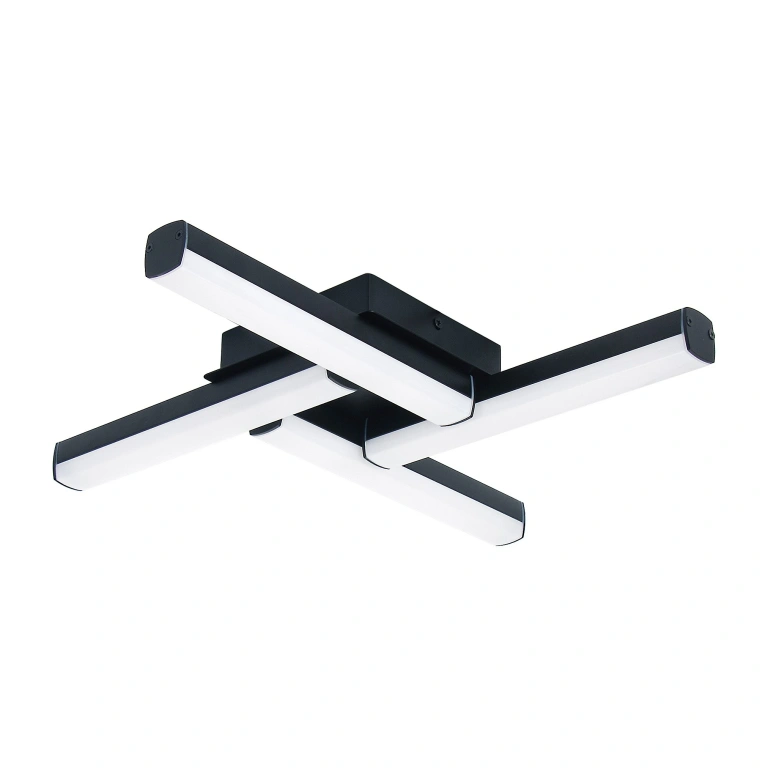Плафон evan, matte black/white, rabalux, led 18w, 4000k, 1750lm, 2168