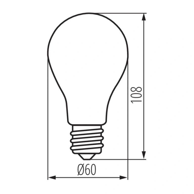 Led лампа xled ex a60, 3.8w, e27, бяла светлина, kanlux, 4000k, 806lm, 35271