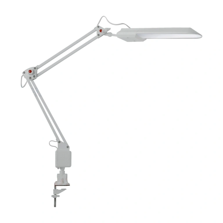 метална работна лампа, white, kanlux, heron ii, led 5w, 27603