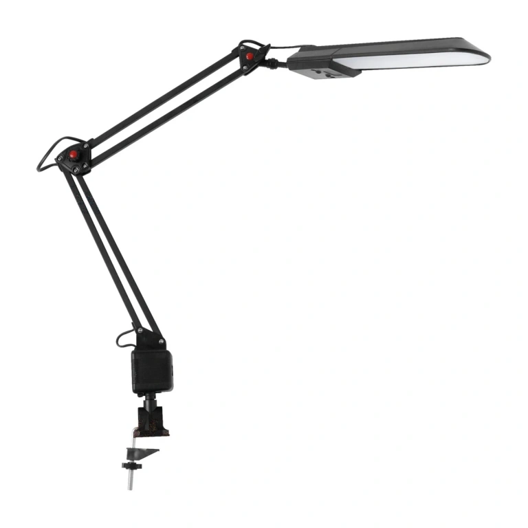 Метална работна лампа, black, kanlux, heron ii, led 5w, 27602