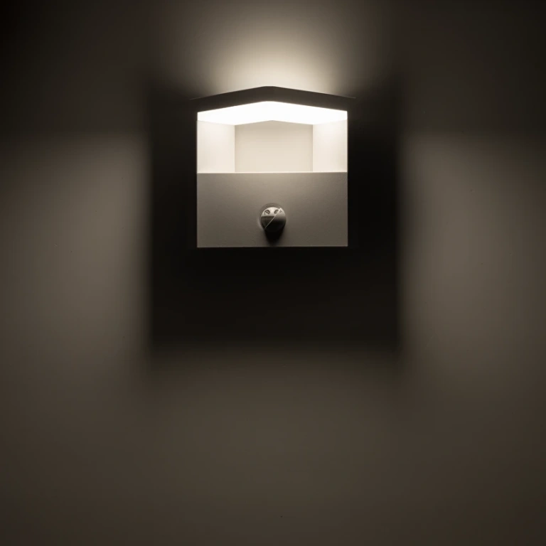 Led лампа с pir сензор за движение, 15w, 4000k, бял, ultralux, LCP1540