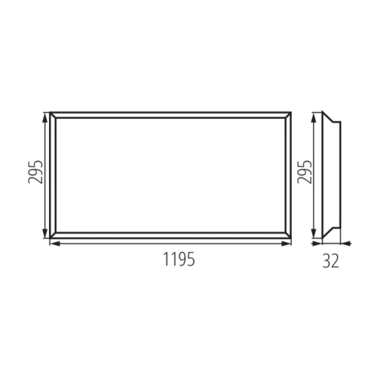 Led панел за вграждане blingo bl, white, kanlux, led 38w, 4000k, 4600lm, 33189