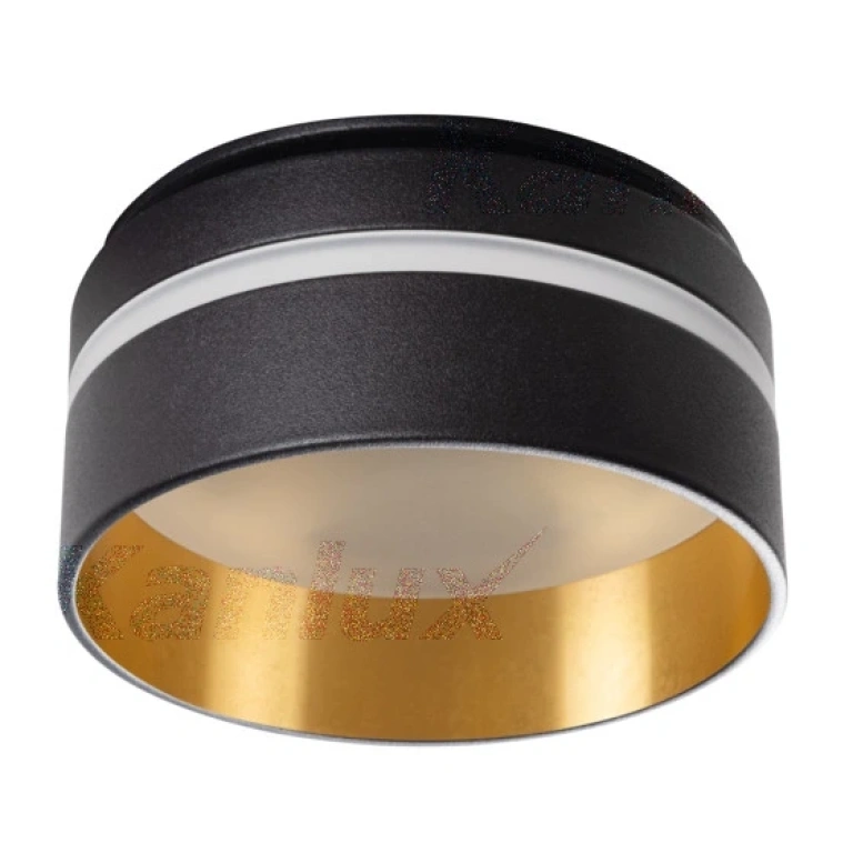 Метална луна за вграждане, black+gold, kanlux, govik, 29234