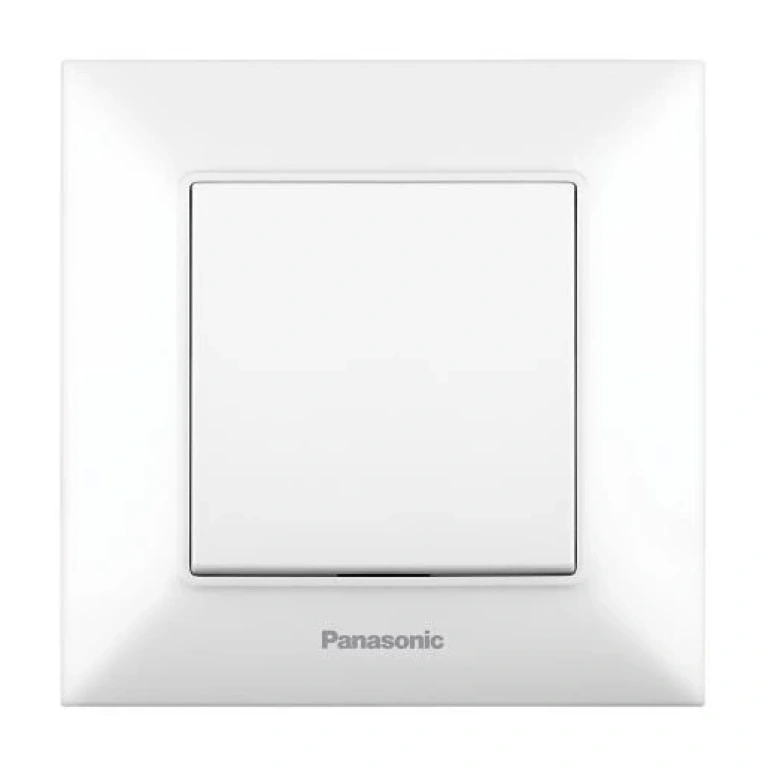 Аркедия Слим ключ единичен, бял, panasonic, WNTC00012WH