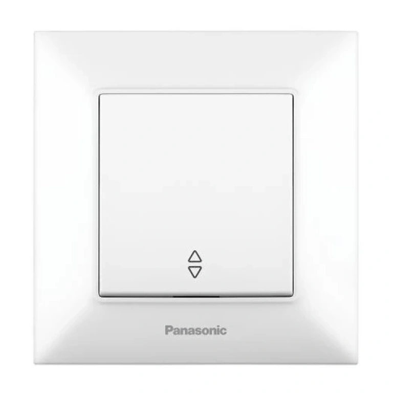 Аркедия Слим ключ девиаторен, бял, panasonic, WNTC00032WH