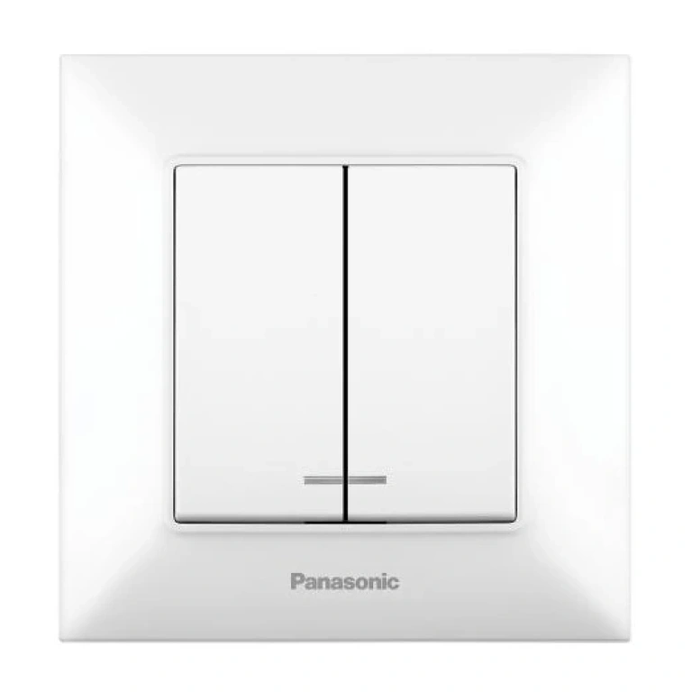 Аркедия Слим ключ двоен, светещ, бял, panasonic, WNTC00102WH