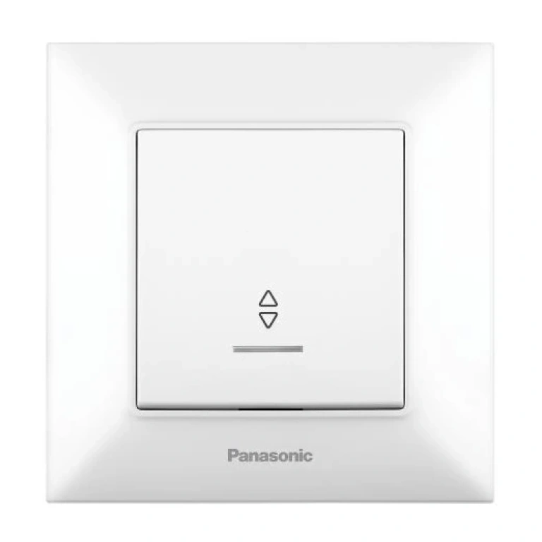 Аркедия Слим ключ девиаторен светещ, бял, panasonic, WNTC00042WH