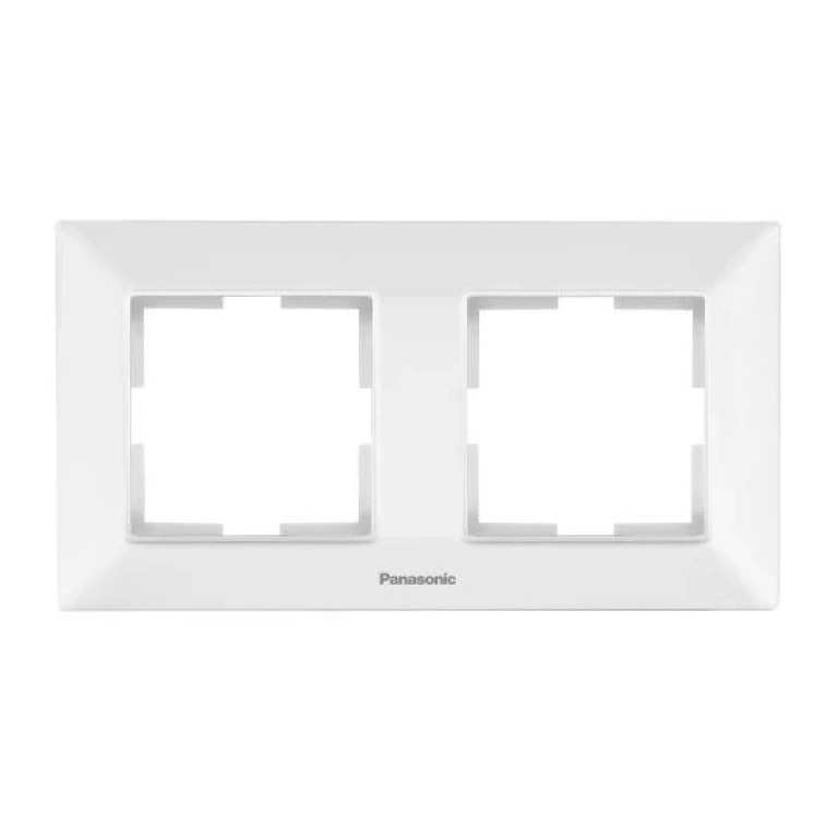 Аркедия Слим рамка двойна хоризонтална, бял, panasonic, WNTF08022WH